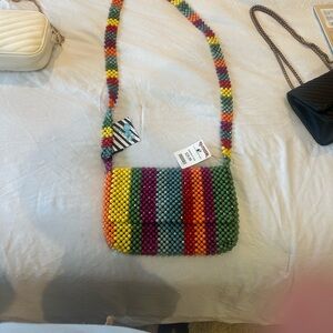 Multicolor Beaded Women's Bag
